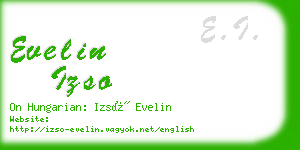 evelin izso business card